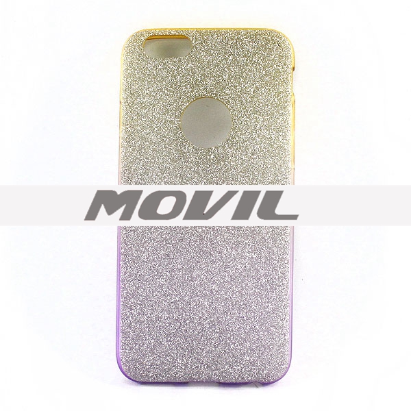 NP-2359 TPU brillante polvo funda para iphone 6-10